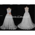 A-line Cap Sleeve Beading Suzhou Perfect Cinderella Wedding Dress Made In China